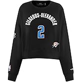 Pro Standard NBA womens Womens Nba Oklahoma City Thunder Classic Player Brushed Back French Terry Crewneck Sweatshirt
