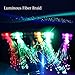 Midafon 30 Pack LED Multicolor Light Flashing Fiber Optic Hair Braid Barrettes Party Favors Party Pack