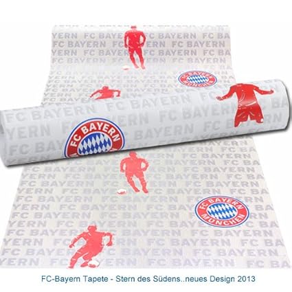 Rasch FC Bayern Tapete 0,53x10,05m Fußballtapete - neues Design