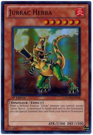 Yu-Gi-Oh! - Jurrac Herra (HA04-EN018) - Hidden Arsenal 4: Trishulas Triumph - 1st Edition - Super Rare