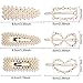 12 Pack Pearl Hair Clips Elegant Hair Barrettes Hair Pins Decorative Hairpins Bridal Girl Women Lady Hair Accessories for Wedding, Party and Daily Wearing