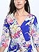 CHARLES RICHARDS CR Women's Floral V-neck 3/4 Sleeve Romper Playsuit
