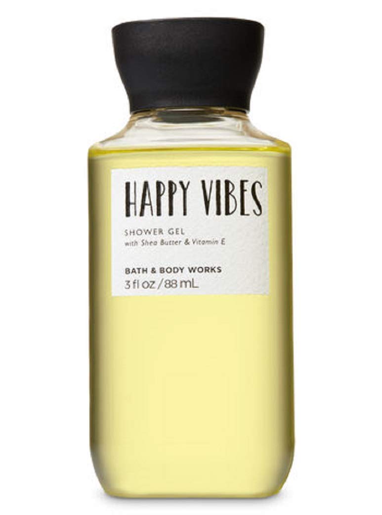 Bath Body Works Shea & Vitamin E Shower Gel Happy Vibes 3oz Travel on