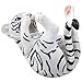 Drinking White Tiger Cub Wine Bottle Holder Sculpture in African Jungle Safari Decor and Decorative Bar or Tabletop Wine Racks & Stands As Whimsical Gifts for Wild Animal Lovers
