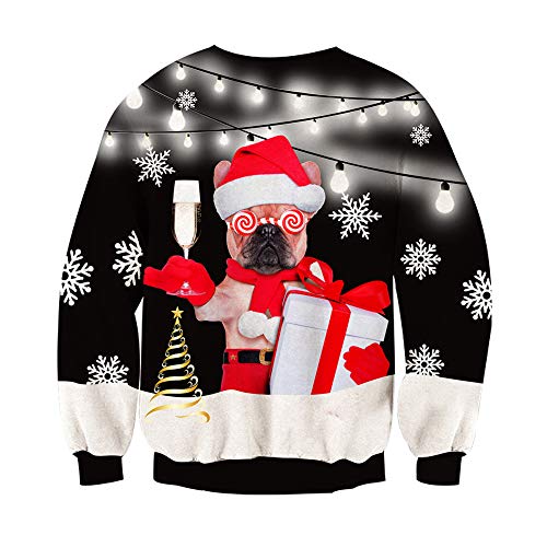 Spreadhoodie Unisex Ugly 2020 Pullover Sweatshirt, M, Christmas Husky