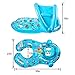 Baby Floats for Pool baby swimming ring, Baby Mom Swimming Ring with Removable Sun Conopy for Swim Training, Ridable Safe Baby pool Float with Drop Seat
