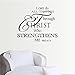 Soledi Wall Decal I Can Do All Things Through Christ Who Strengthens Me Wall Decal Quotes Vinyl Wall Sticker Mural Art Wall Decor Bedroom Living Room, Black