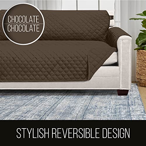 Sofa Shield Patented Couch Covers, Reversible Tear and Stain Resistant
