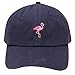 City Hunter C104 Flamingo Small Embroidery Cotton Baseball Cap 13 Colors (Navy)