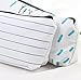 Zicome Canvas Pencil Pen Case Cosmetic Makeup Bag with Sayings, Set of 4