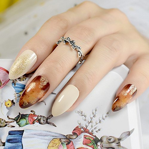 Buy Fashladytm Glitter 24pcs Shiny White Acrylic Nail Tips
