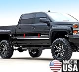 Made In USA! 14-2015 Chevy Silverado GMC Sierra Crew Cab Body Side Molding Trim Factory Style 1 1/8'' Wide 4PC