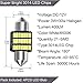 NAKOBO 31mm Festoon Led Bulbs 6000K White Light 21-SMD 3014 Chipsets Canbus Error Free for 3175 DE3175 DE3021 3022 3021 Dome License Plate Door Lights（pack of 4）