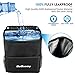 Delicacy Car Trash Can, Waterproof Odor Blocking Car Trash Bag with 3 Storage Pockets, Auto Litter Garbage Bag,Black