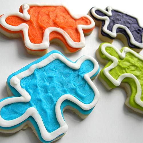 Christmas Cookie Cutter Set - 4 Piece - Holiday Stainless Steel Cookie Cutters - Puzzle Pattern- DIY Cake Biscuit Decoration Molds - Thumbnail 4