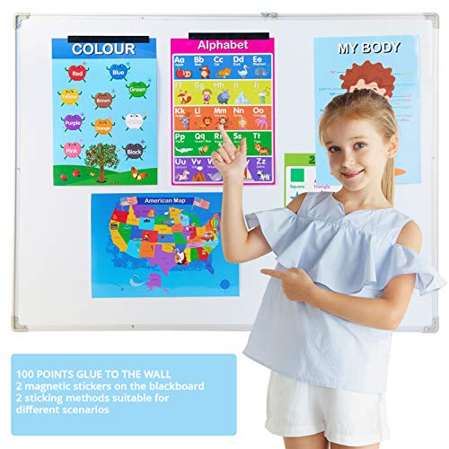 20 Large Educational Posters for Kids Toddlers, 16x11 inch ABC Poster for Classroom, Nursery
