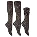 Lovely Annie Women's 6 Pairs Pack Knee Length Wool Socks Size 7-9 Six Colors (Wine,Gray,Coral,Purple,Black,Brown)