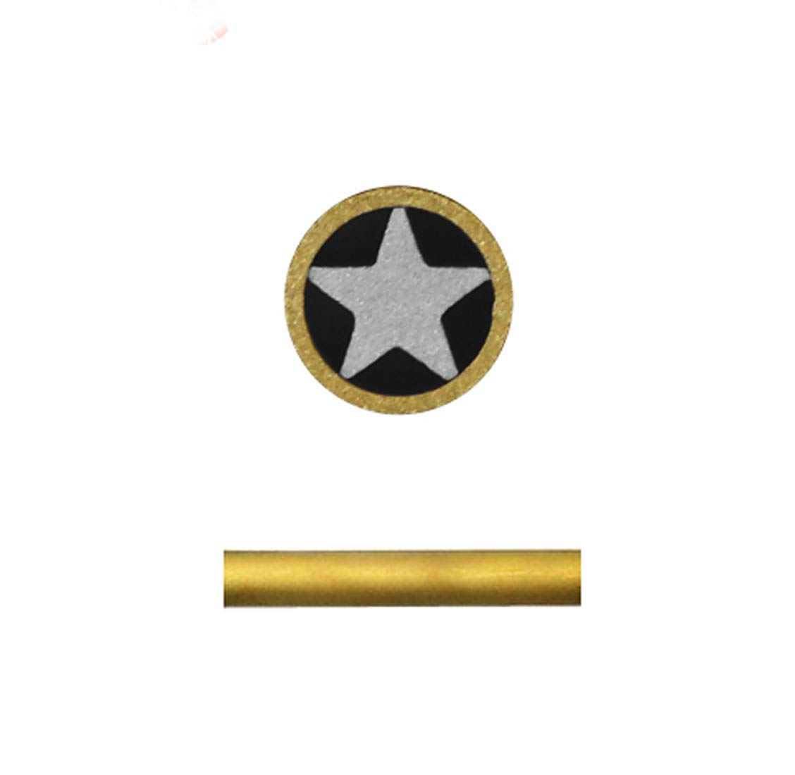 Mosaic rivets For Knife handle,mosaic screw nail,diameter 8mm hunting knives fastener pins,length 4.5cm (star)