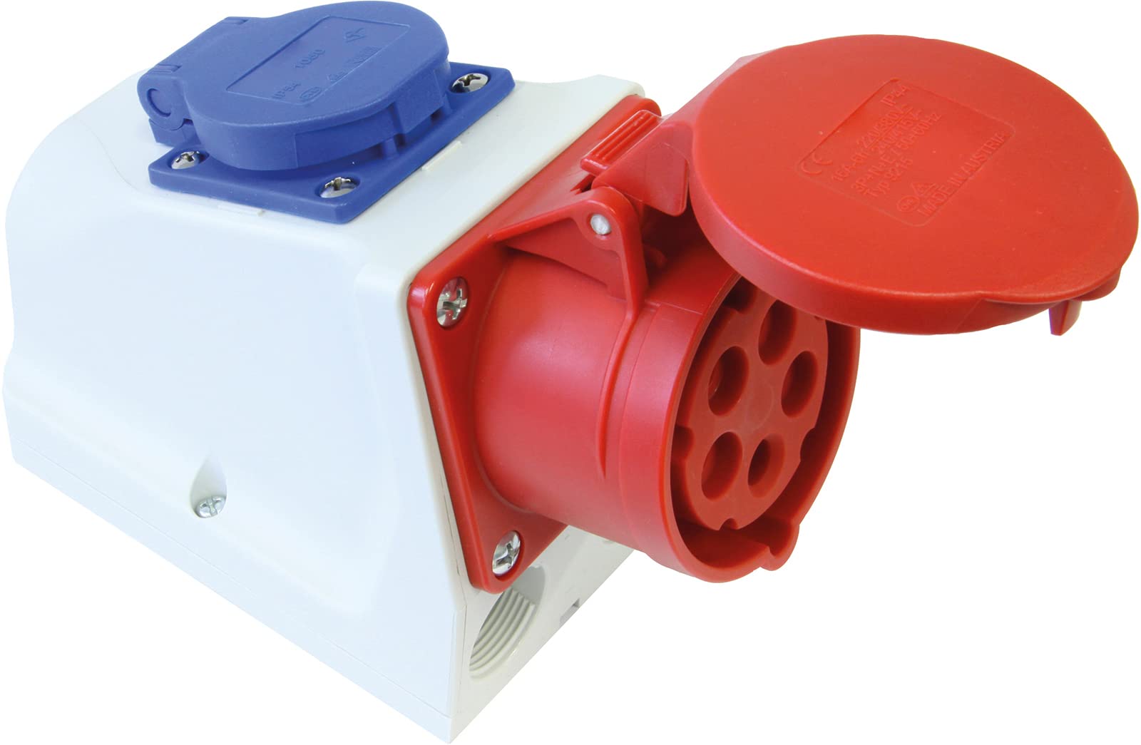 Kayser 4000873892 – EEC 16 400 V Outlet 6H IP44 Combi 5 Ways precablati