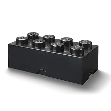 black lego storage box