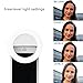 Selfie Ring Light for Camera 36 LED Light for iPhone iPad Tablet Laptop Camera Sumsung Galaxy Photography Phones, Rechargable Battery,White