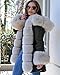 Roiii Women's Winter Thicken Faux Fur Hooded Plus Size Parka Jacket Coat Size S-3XL