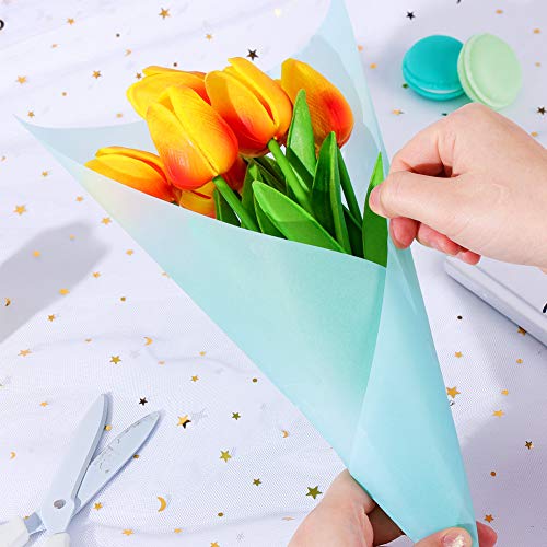 VGOODALL 60 Blätter Farbige Transparentpapiere, 10 Farben A4 Pergamentpapier mit weiß Halftransparentpapier zum Basteln Scrapbooking Kartengestaltung Dekorieren Skizzen