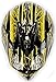 Adult Offroad Helmet Goggles Gloves Gear Combo DOT Motocross ATV Dirt Bike MX Black Yellow Splatter ( Small )