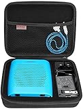 BOVKE Speaker Case for Soundlink Color II Wireless Speaker Hard EVA Shockproof Carrying Case Storage Travel Case Bag Protective Pouch Box, Black