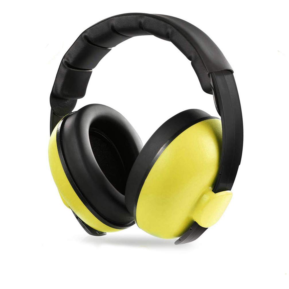 Baby Ear Protection Noise Cancelling Headphones, Comfortable and Adjustable Noise Reduction Earmuffs, Infants Hearing Safe Protect Headphone, for Concerts Fireworks, 0 - 5 Years Baby and Kids (yellow)