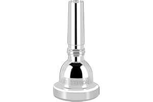 ROWELL 12C Trombone Mouthpiece Silver Plated with Vacuum Packing Fits Small Bore Trombones, Alto Trombone, Ideal for Beginner