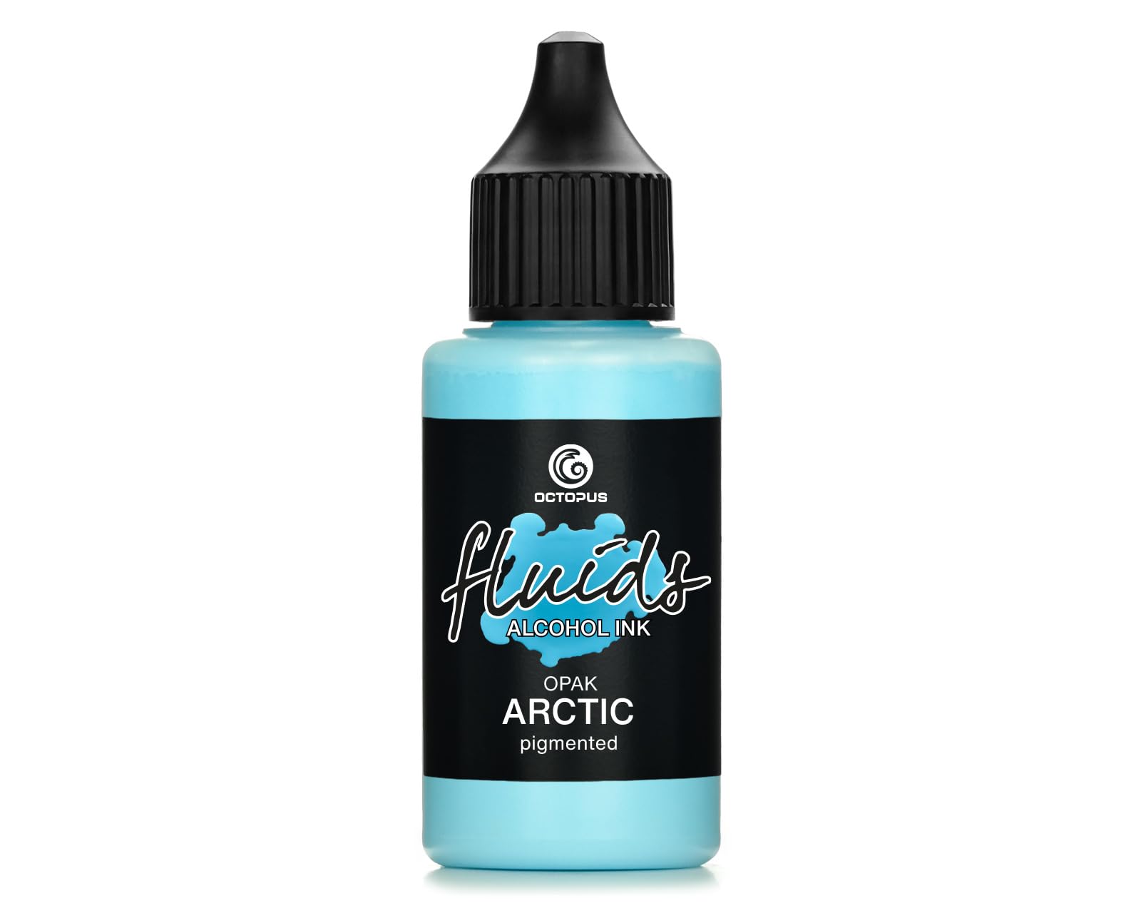 Fluids Alcohol Ink OPAK Arctic for Fluid Art and Resin, pigmented, Opaque on Light and Dark substrates