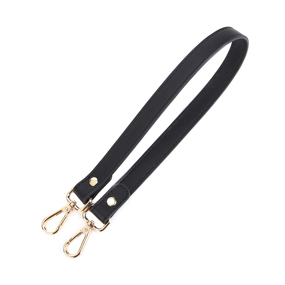 Asudaro 54 cm shoulder strap for bags, women's shoulder strap, carrying strap, handbag, bag handle, replacement belt for small tote handbag, DIY bag accessories. - Black - One Size