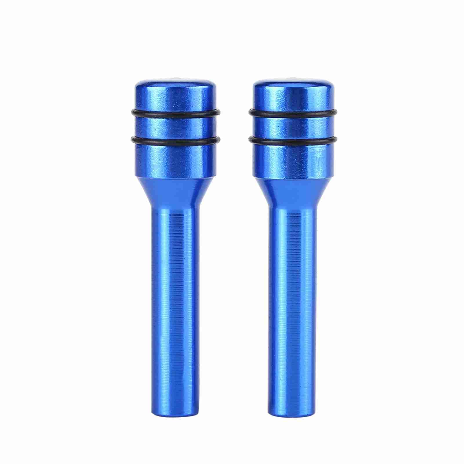 Suuonee Pin 2Pcs Aluminum Alloy Car Truck Interior Knob Pull Pin Covers Blue