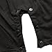 YEEMISS Baby Boy Jumpsuit, 2Pcs Long Sleeve Toddler Tuxedo Gentleman Clothes Outfit with Bowtie & Coat,Black,6-12 Months