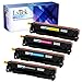 LxTek Compatible Toner Cartridge Replacement Combo Set for HP 410A (1 Black| 1 Cyan | 1 Magenta | 1 Yellow) for use in HP Color Laserjet M477fdw M477fnw Laserjet Pro M452dn M452dw M452nw Printer