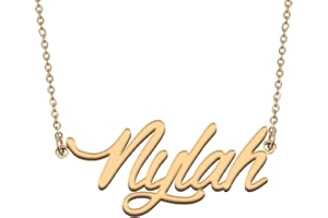 HUAN XUN Personalized Jewelry Custom Initial Pendant Custom Name Necklaces for Women Womens