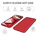 SURPHY Silicone Case for iPhone Xs Max Case, Soft Liquid Silicone Shockproof Phone Case (with Microfiber Lining) Compatible with iPhone Xs Max (2018) 6.5 inches (Red)