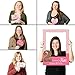 Big Dot of Happiness 2nd Birthday Girl - Two Much Fun - Birthday Party Selfie Photo Booth Picture Frame & Props - Printed on Sturdy Material