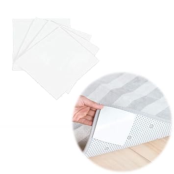 Onever Rug Grippers Anti Curling Non Slip Rug Stopper Reusable Rug