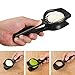 Flexzion Stainless Steel Multipurpose Slicer - Egg Mushroom Strawberry Tomato Kiwi Fruit Cutter Divider Separator with Seven Blades Long Handle Cooking Kitchen Home Gadgets Tool Accessories Black