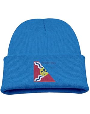 ST Louis Flag BabyCute Skull Cap