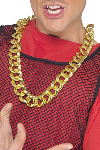 Smiffys Chunky Gold Necklace Costume Accessory,Gold,One Size - //coolthings.us