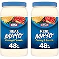Kraft Mayo Real Mayonnaise (48 oz Jar) (Pack of 2)