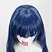 Cfalaicos Love Live Sunshine Tsushima Yoshiko Cosplay Wig Blue Grey Synthetic Hair 80cm Long Curly Hair Anime Cosplay Wigs