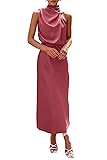 PRETTYGARDEN Women's 2025 Summer Satin Dress