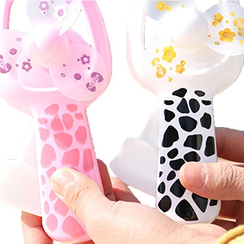 Lanlan 1 Pcs Portable Handheld Small Fan Cartoon Animal Palm Mini Fan Toy & Gift No Battery Operated Color Random - Thumbnail 4