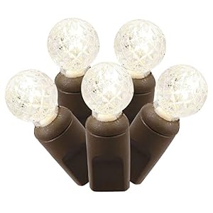 Image of 100-light LED Warm White/ Brown Wire G12 EC 34-foot