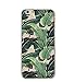iPhone 6 Case, Case Bumper Ultra Slim Translucent Silicone Clear Case Gel Cover for iPhone 6 (Big Bahama Leaf Clear iPhone 6)