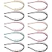 Zhanmai 10 Pieces Unisex Metal Hairband Teeth Comb Hair Hoop Headband Hair Accessories